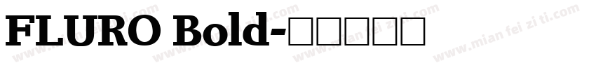FLURO Bold字体转换